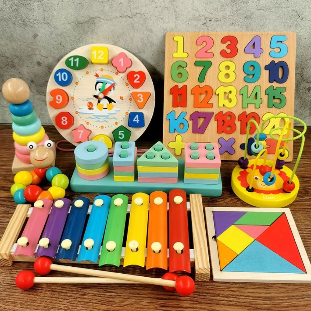Đồ Chơi Cho Bé Phát Triển Trí Tuệ/ Giáo Dục Sớm Cho Trẻ Em Sơ Sinh Từ 0-1-2-3-6 Tuổi