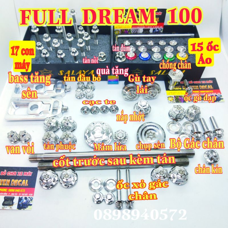 Full ốc xe salaya dream 100