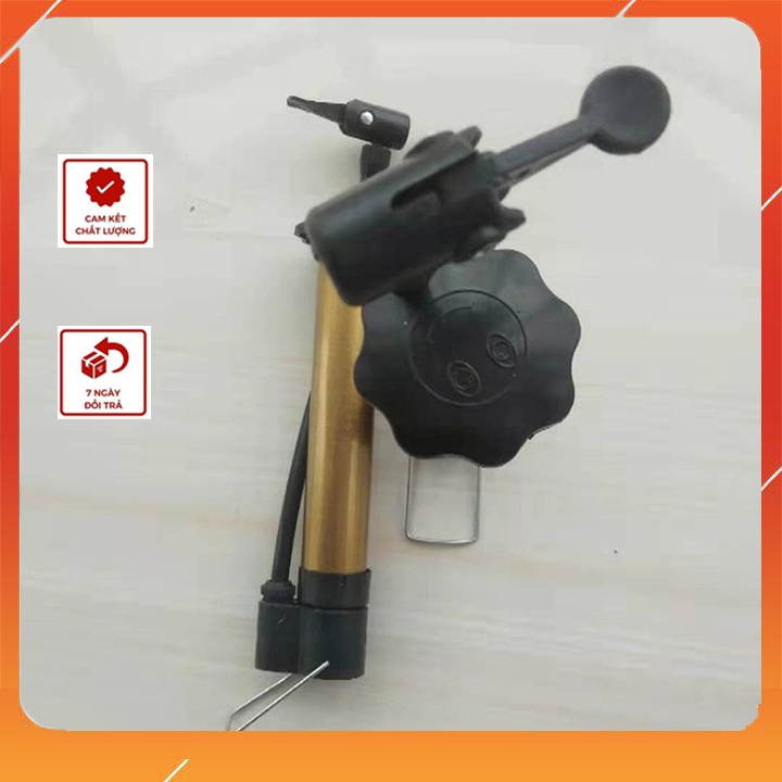 Bơm Bóng,Bơm Cột Khí Gói Hàng Chống Sốc Mini Cầm Tay Thân Bằng Kim Loại 21cm Chắc Chắn