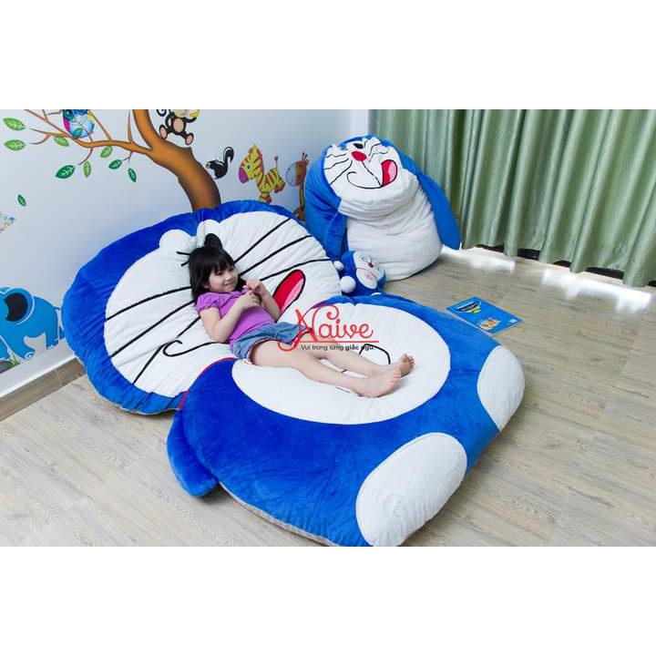 Nệm thú bông, Giường HÌnh Thú Ngộ Ngĩnh Doremon cao cấp