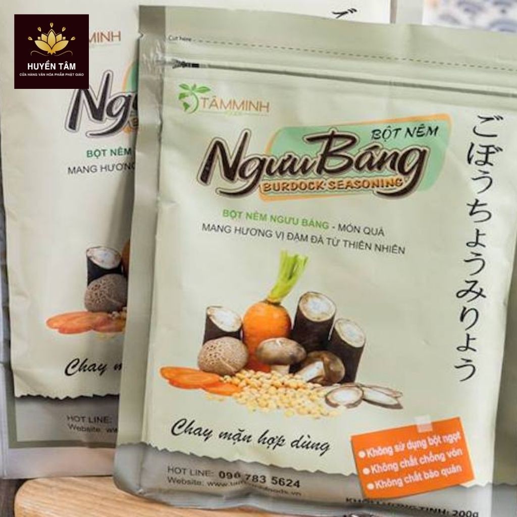 Bột nêm Ngưu Báng bột nêm chay thực dưỡng (200g/gói)