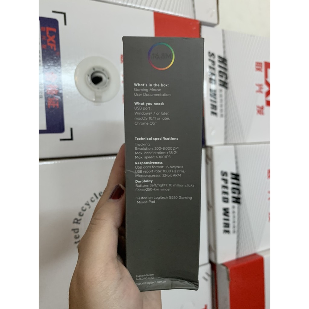CHUỘT CÓ DÂY LOGITECH G102 USB new - Bh 12 tháng