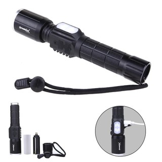 Skywolfeye 7 Modes 6000 LM Zoomable  T6 LED Flashlight Torch Lamp Light