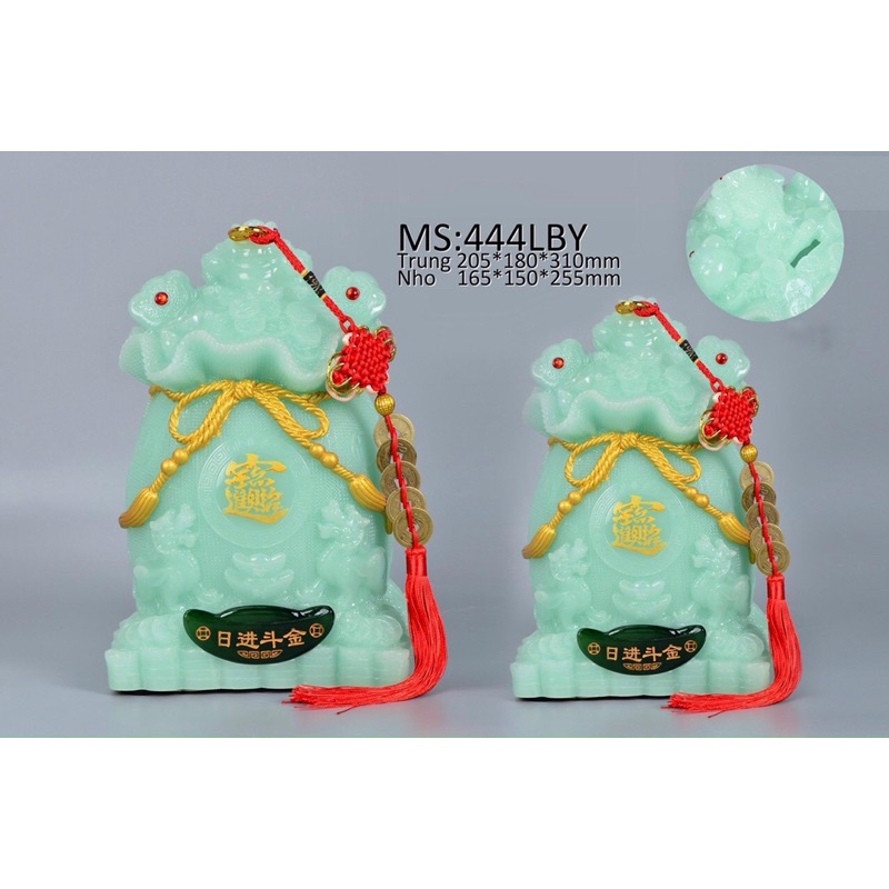 Túi Tài Lộc Chêu Tài Phong Thuỷ - Ống Tiết Kiệm Túi Tiền Kim Nguyên Bảo