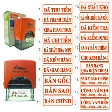 Dấu tên khắc theo yêu cầu, 1 dòng kích thước 16*41 (shiny 222) xanh đỏ đen