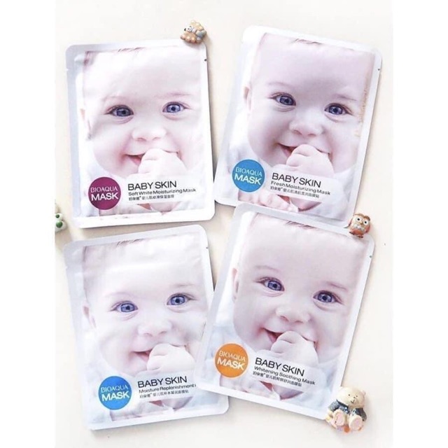 [Sẵn hàng chuẩn]  Combo 5 miếng Mask Baby skin BIOAQUA