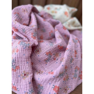 vải xô muslin hoa