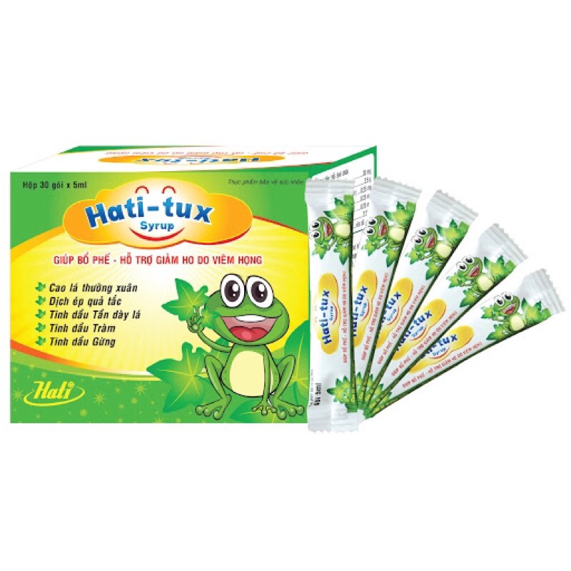 Siro ho con ếch Hati-tux (hộp 30 gói x 5ml)