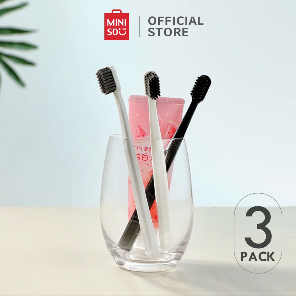 Bàn chải đánh răng Miniso Classic 3 pcs/pack (Nhiều màu)