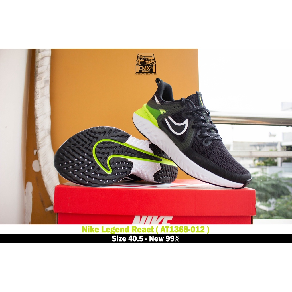 [ HÀNG CHÍNH HÃNG ] GIày Nike Legend React 2 Black/White Volt Noir ( AT1368-012 ) - HÀNG CHÍNH HÃNG 100%