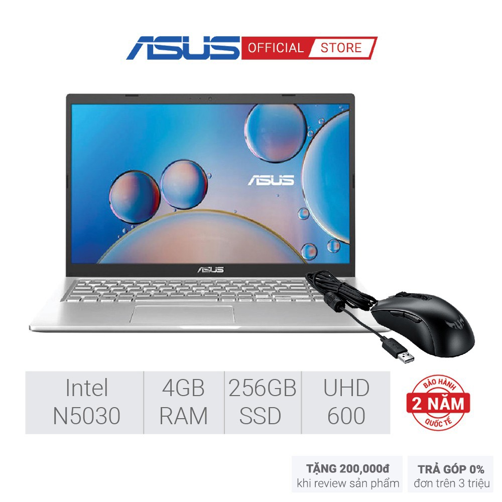 Laptop ASUS VivoBook X515MA-BR113T Intel Pentium N5030 | RAM 4GB DDR4 | SSD 256GB | Intel® UHD Graphic | Win 10