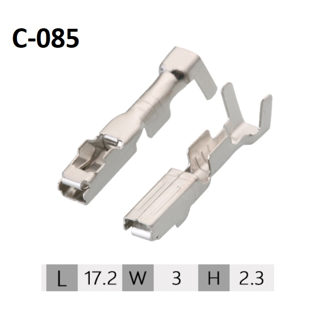 Đầu Cos 2.3mm đực cái các loại (giá 1 cái)