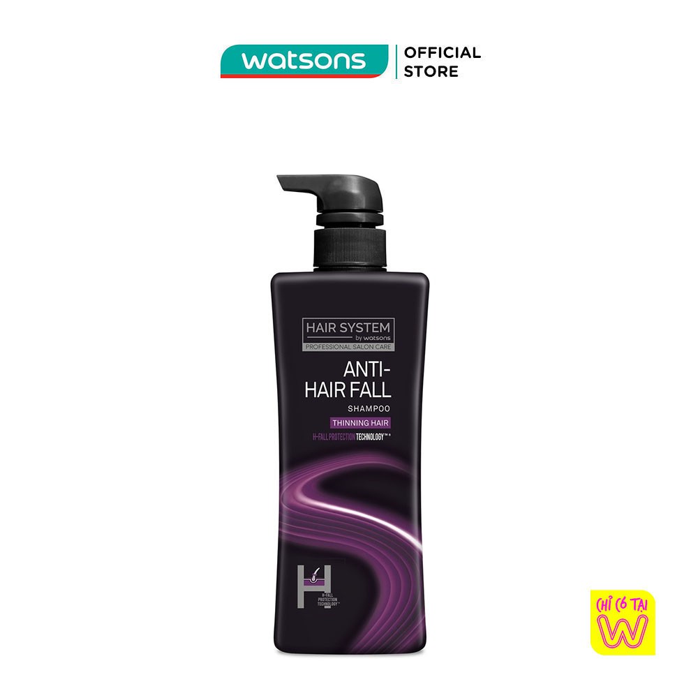 Dầu Gội Hair System By Watsons Anti-Hair Fall Ngăn Ngừa Rụng Tóc 500ml