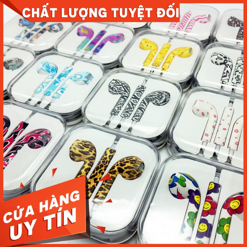 Tai Nghe EarPods Thời Trang - TaiNghe Jack 3.5 Sử Dụng Tốt Cho Mọi Điện Thoại IPhone Và Android (Cam --> Hồng nhạt)