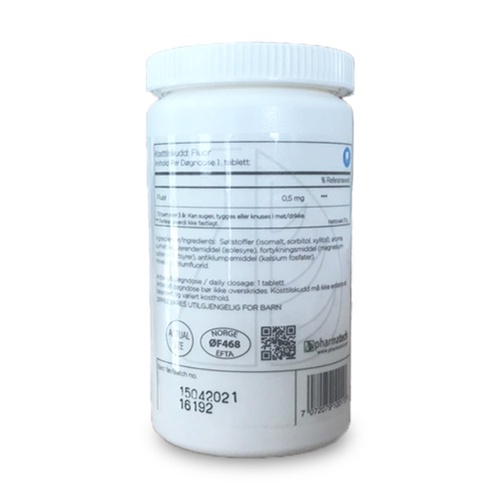 Viên ngậm bảo vệ sức khoẻ răng miệng Pharmatech Fluor Daglig Lọ 90 viên