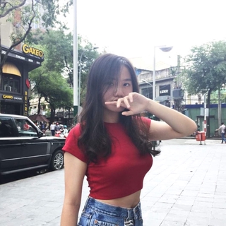CROPTOP TRƠN TAY NGẮN