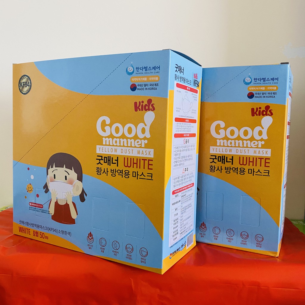 KHẨU TRANG TRẺ EM HÀN QUỐC KF94 GOOD MANNER (1 túi/1 chiếc) | BigBuy360 - bigbuy360.vn