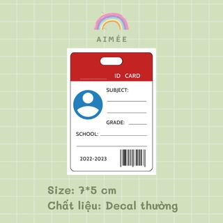 Set 32 nhãn vở ID card | Aimée