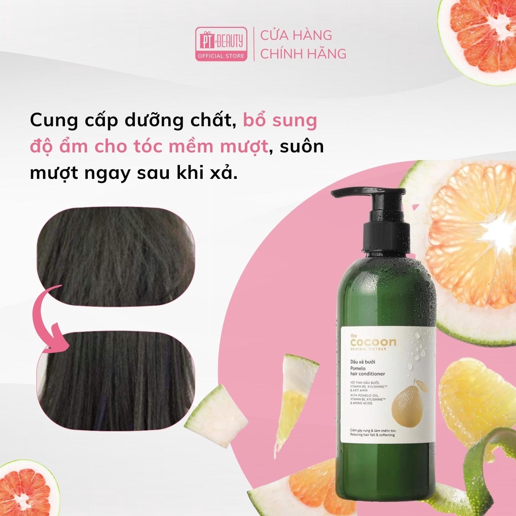 Dầu xả bưởi Cocoon giúp cung cấp dưỡng chất và bổ sung độ ẩm cho tóc 310ml