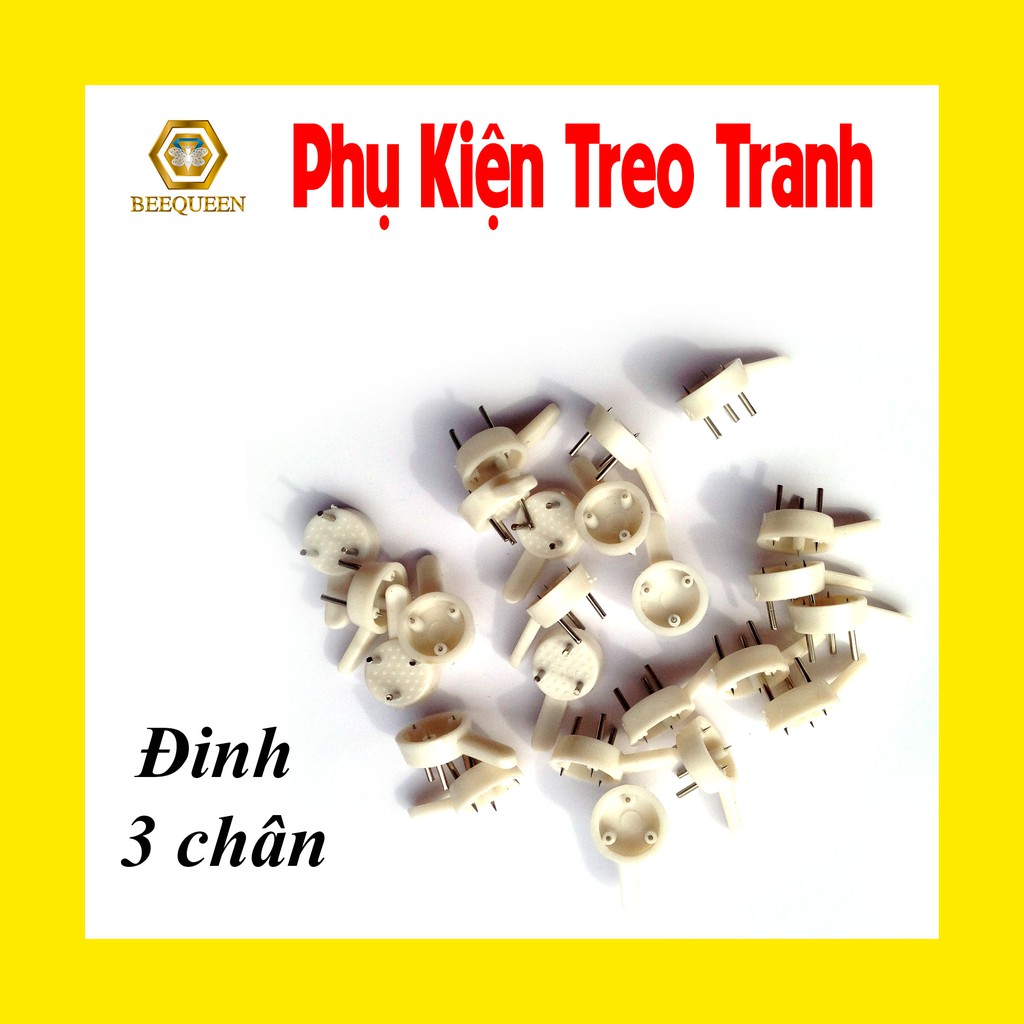 Combo 5-10 bộ đinh, ốc, móc treo tranh không cần khoan đục tường