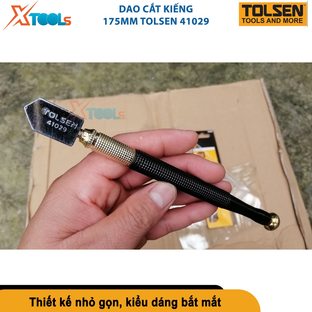 Dao cắt kiếng 175mm Tolsen 41029, độ mòn lưỡi 6.000M, hệ thống cấp dầu tự động, thân cắt kính nặng [CHÍNH HÃNG][XTOOLS]