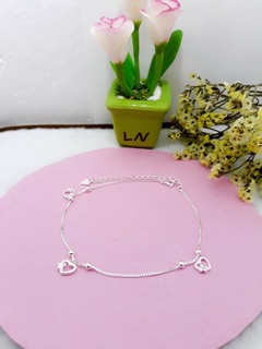 Lắc chân bạc ý 925