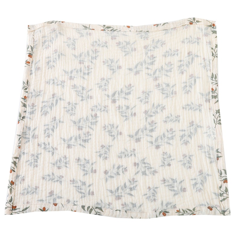 Yếm Ăn In Hoa Thoáng Khí Cho Bé Sơ Sinh