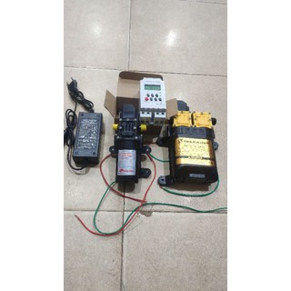 bơm mini Việt nhật,bơm đôi sileader , phun sươg, phun thuốc, tưới cây, rửa xe, tăng áp, làm mát lốp..Hẹn giờ ,smart wifi