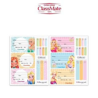 Nhãn Vở Có Keo Dán Sẵn CLASSMATE Chất Liệu Giấy Bóng Nổi Bật, Họa Tiết Công Chúa Dễ Thương 15 Cái/Tập CL-NT226