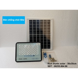 Đèn Năng Lượng Mặt Trời Chống Lóa, Đèn Pha Năng Lượng Mặt Trời 50W, Đèn pha Sao 50W