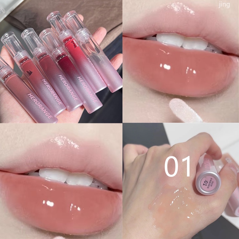 Son Bóng Hiệu Ứng Gương Dưỡng Ẩm Không Dễ Phai Màu Thương Hiệu Herrange