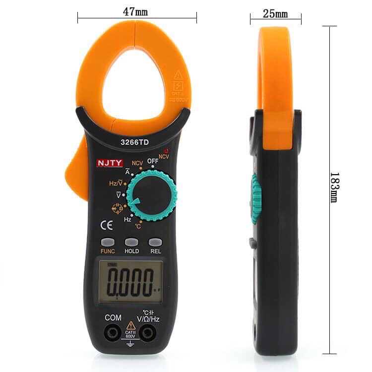 Kẹp Dòng NJTY 3266TD Đo Tụ,Tần Số, Nhiệt Độ,Điện áp, Nhiệt độ,.. Rất Chính Xác Và Thông Dụng Nhất Hiện Nay ..