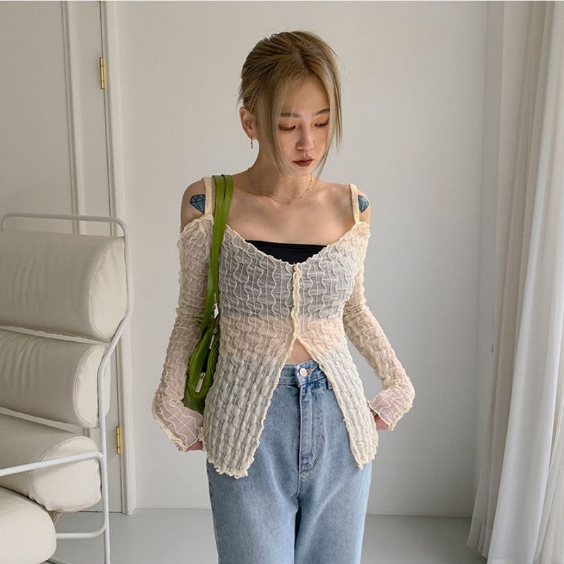 Áo DUNEA trễ vai đơn giản thời trang quyến rũ cho nữ