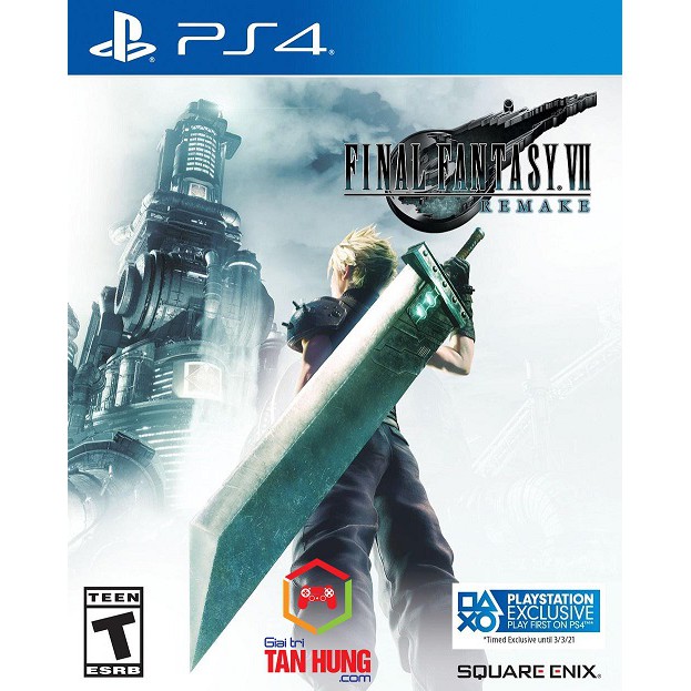 Đĩa Game Ps4 Final Fantasy VII Remake 2020 New Seal