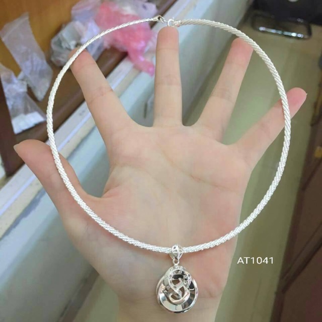 Kiềng cổ nữ bạc 925