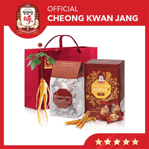 [Kẹo Sâm Hàn Quốc] Kẹo Hồng Sâm Renesse KGC Cheong Kwan Jang - Ginseng Candy (180g)