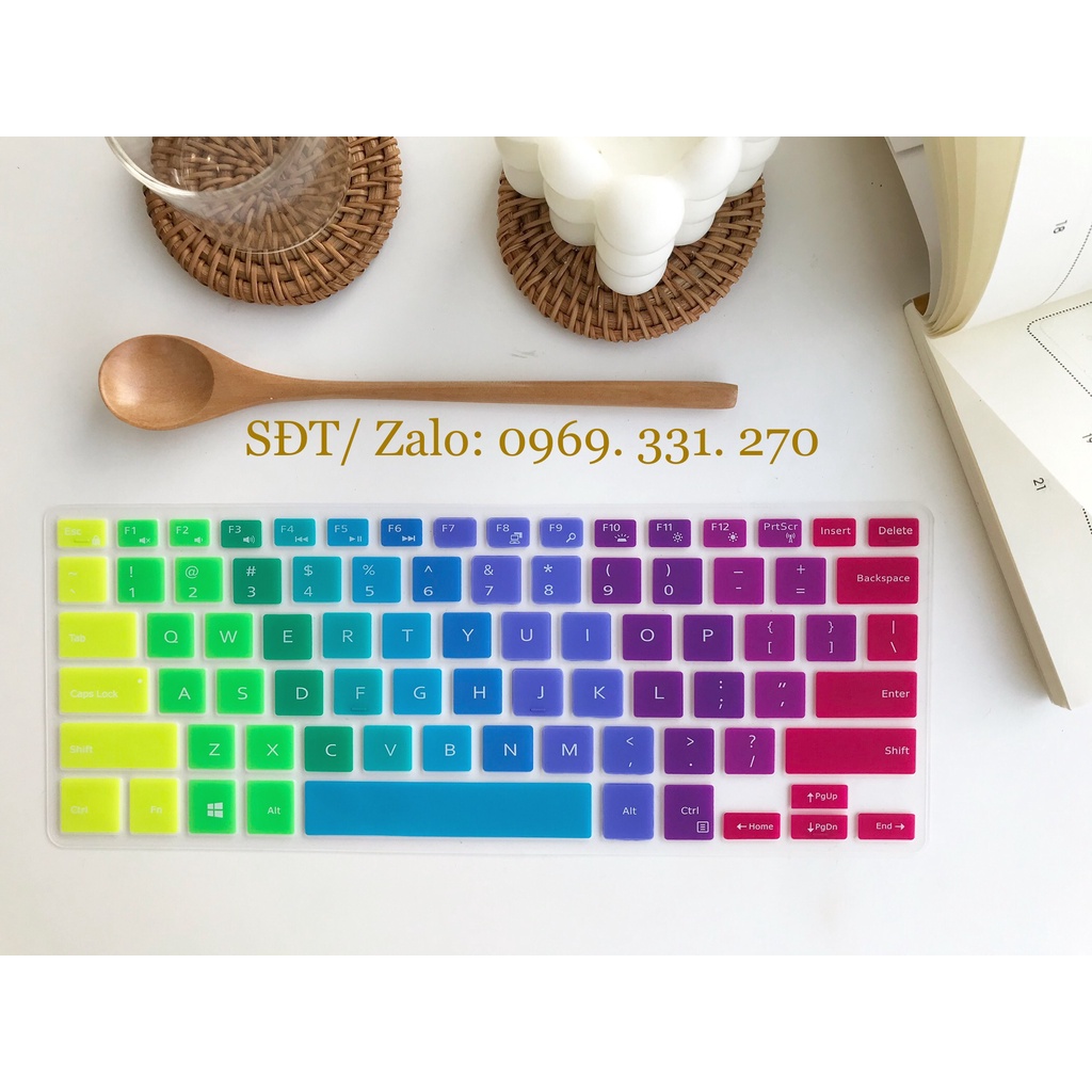 Tấm silicon phủ bàn phím Laptop Dell Latitude 14&quot; 3400 3490 3480