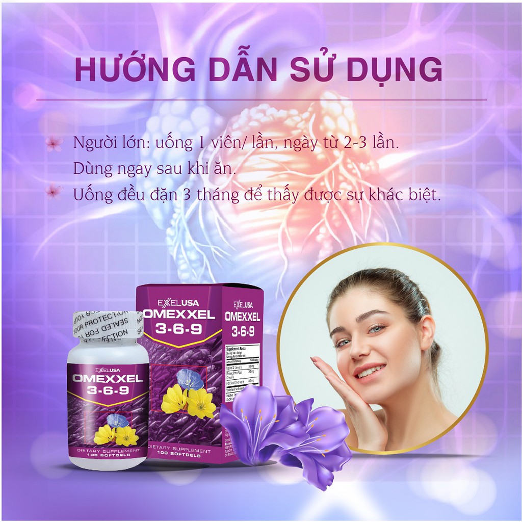 Viên uống hỗ trợ tim mạch Omexxel 3-6-9 (100 viên/lọ) - Xuất xứ Mỹ