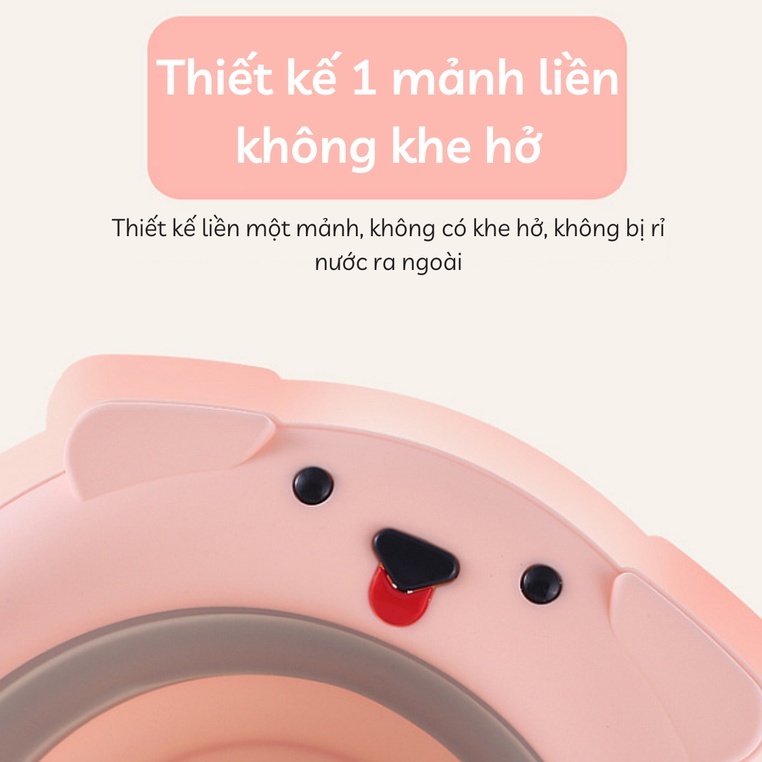 Chậu Rửa Mặt Gấp Gọn Hình Bé Cún Xinh Xắn Cho Bé YOOTA BABY Chất Liệu Nhựa PP Cao Cấp