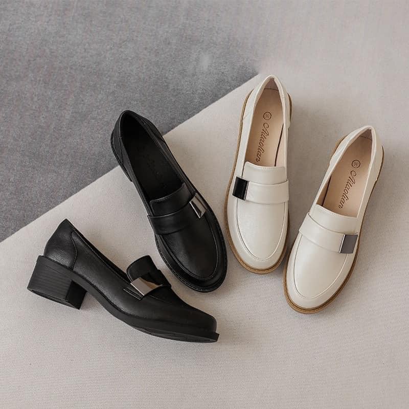 GIÀY LOAFER GÓT VUÔNG NỮ