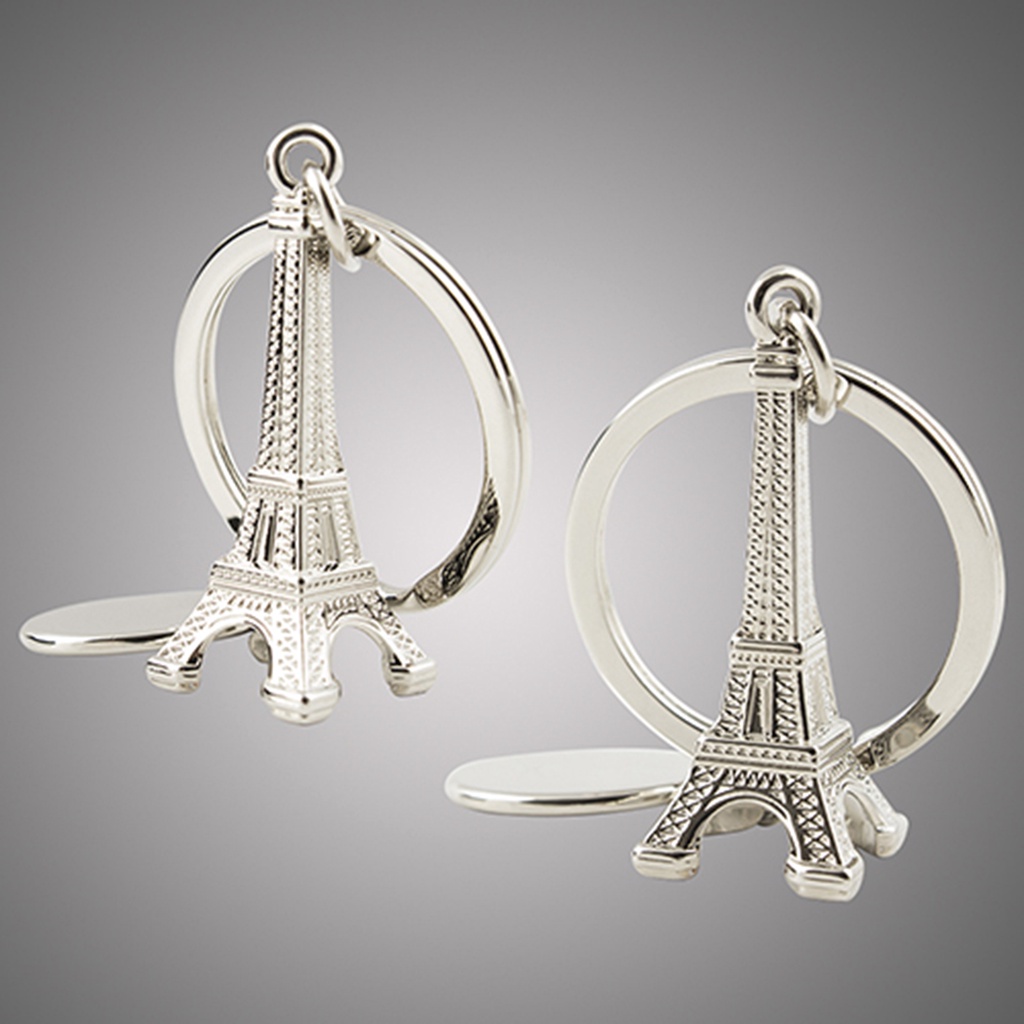 Móc gắn chìa khóa hình tháp Eiffel sáng tạo dễ thương