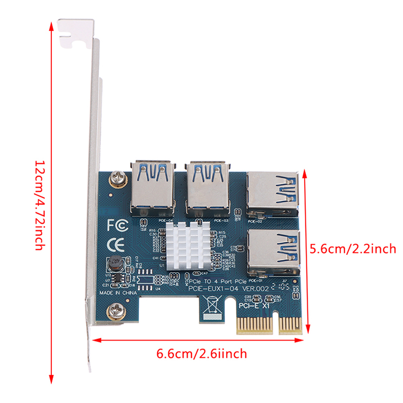 Card Mở Rộng Pcie Pci-E 1 4 Pci-Express Slot 1x Sang 16x Usb 3.0 | BigBuy360 - bigbuy360.vn
