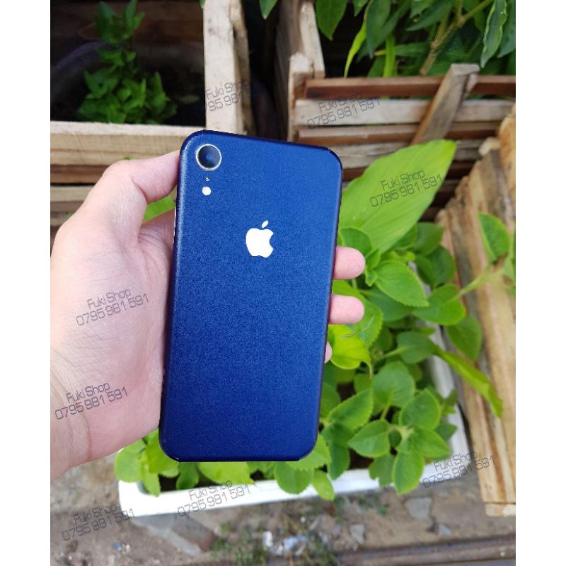 [IPHONE]Tấm Dán Skin FULL Viền Màu Cobalt Blue Matte 5 6 7 6plus 7plus 8plus X XS XR XSMAX 11 PRO MAX 12 PRO MAX