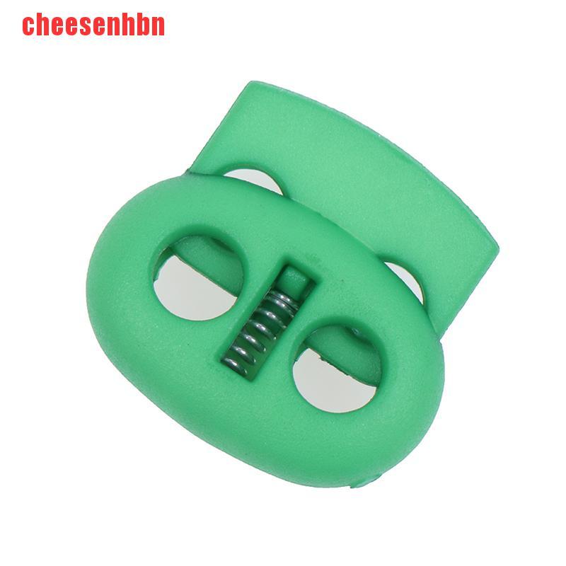 [cheesenhbn]20Pcs 5mm Hole Cord Lock Bean Stopper Toggle Clip DIY Shoelace Bag Accessories