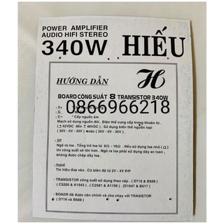 Bo công suất amply 340 w .