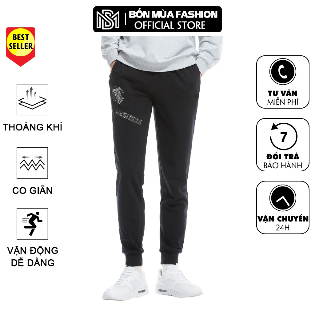 Quần dài thể thao nam thu đông chất thun co giãn, phom đẹp, dáng trẻ thời trang quần jogger 805