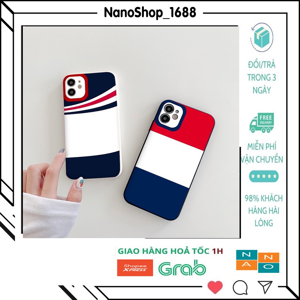 Ốp Lưng iPhone Cạnh Vuông, Lỗ Camera In Viền Camera 3 Màu 7Plus,8Plus,x,xs,xsmax,11,11promax,12,12promax,13,13promax