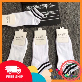 (FREESHIP TỪ 50K)Tất nữ Bụng Bự Store, tất sọc đen trắng GIAO NGẪU NHIÊN