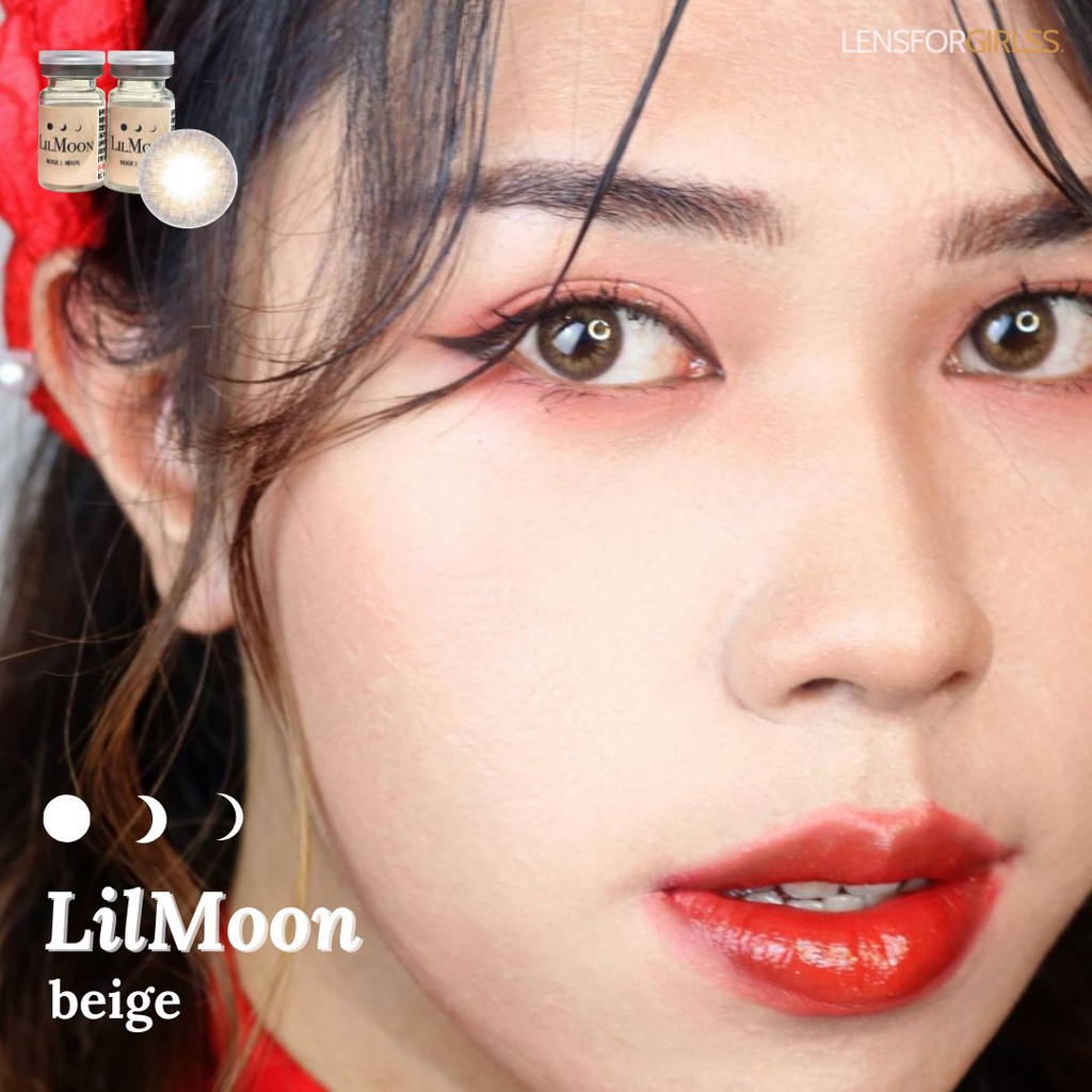 Kính Áp Tròng nâu be Lilmoon Beige chính hãng Lensme | Hạn sử dụng 3-6 tháng