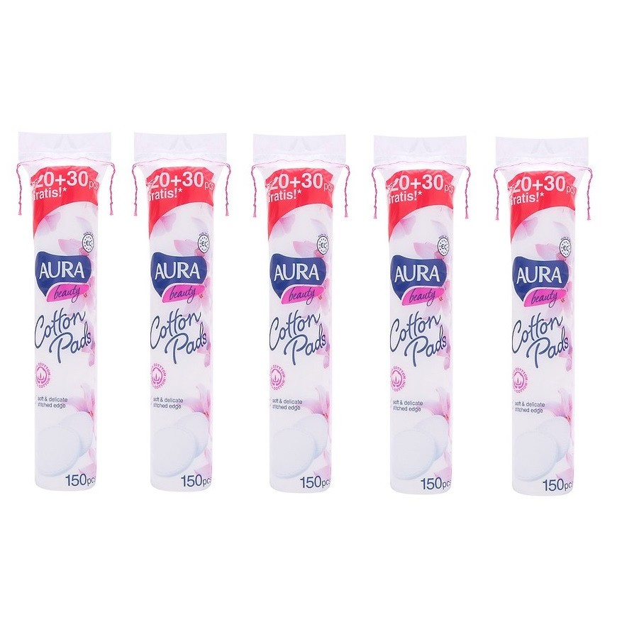 Bông Tẩy Trang Aura 150 Miếng 💖FREESHIP💖Cotton Beauty Cotton Pads Nhập khẩu Nga